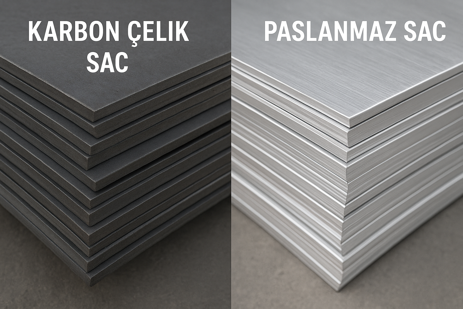 Karbon Çelik Ve Paslanmaz Sac